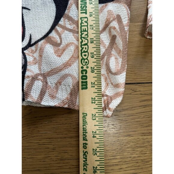 Free for‎ Humanity Top Women OS Colorful Mickey Mouse Paris Made Knit Sweater - Picture 4 of 10